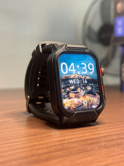 BennyBoom Military Smart Watch – Bluetooth, 100+ Sports Modes, Water-Resistant