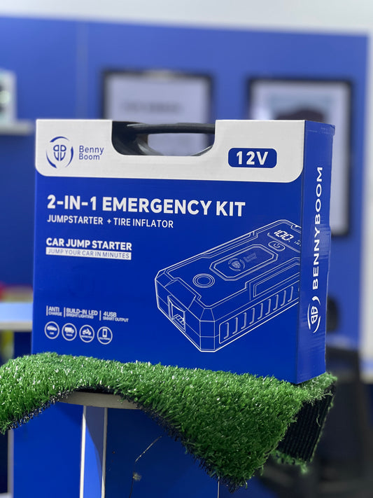 BennyBoom 2-in-1 Car Jumpstarter & Tyre Inflator – Compact & Powerful