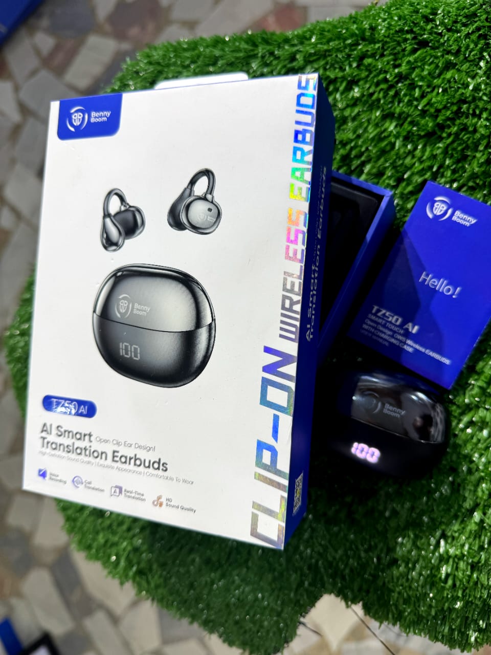 BennyBoom AI Translation Earbuds – Real-Time Language Translator with Smart Noise Reduction