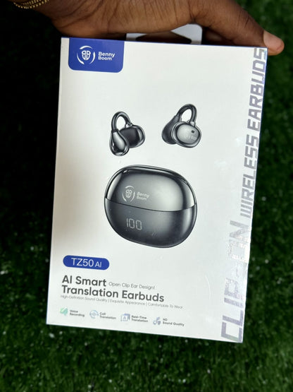 BennyBoom AI Translation Earbuds – Real-Time Language Translator with Smart Noise Reduction