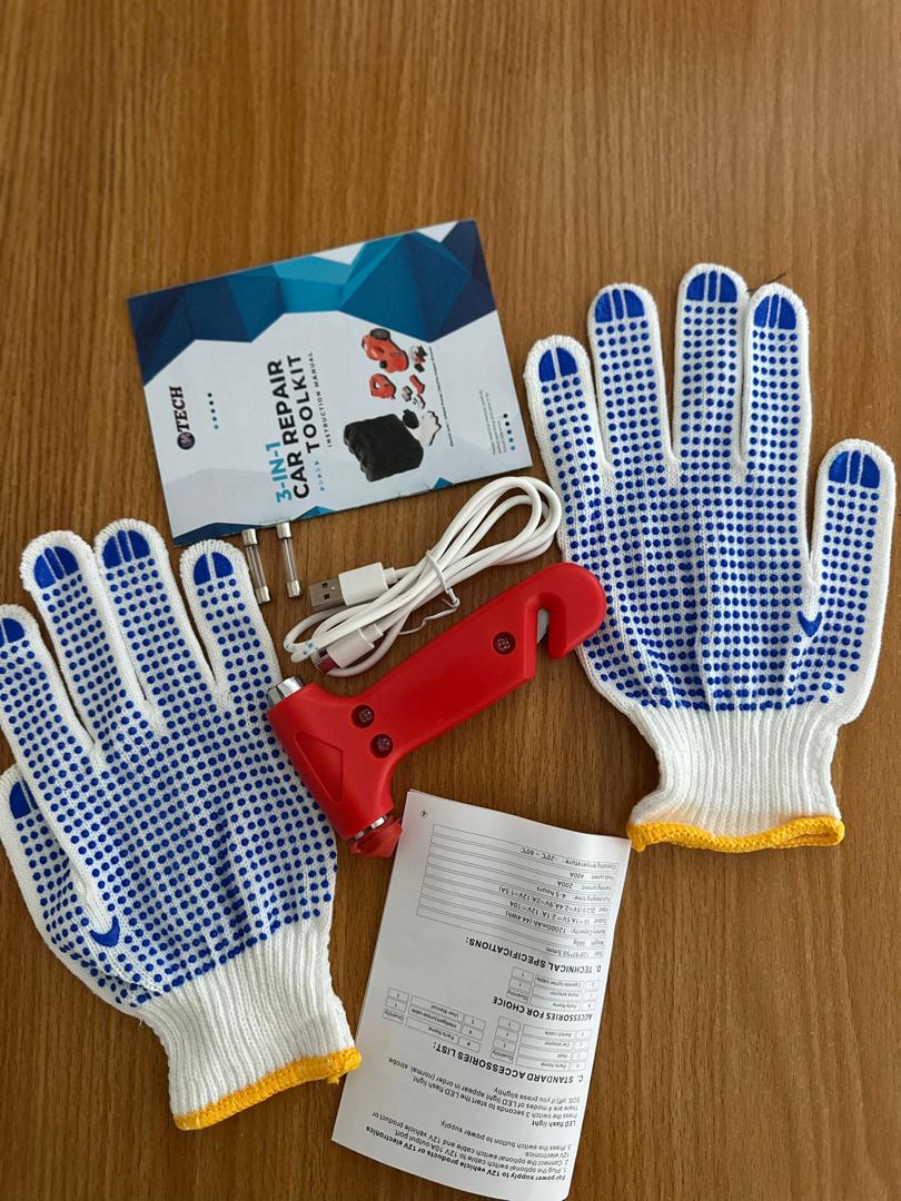 IMTECH 5-in-1  Car Jack & Jump Starter – Electric Jack, Tire Inflator, Power Bank & LED Light