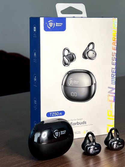 BennyBoom AI Translation Earbuds – Real-Time Language Translator with Smart Noise Reduction