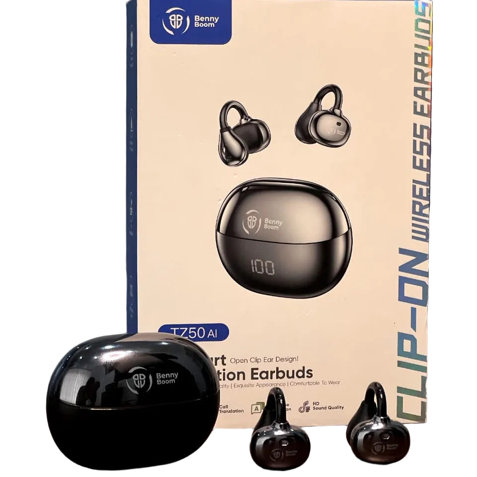 BennyBoom AI Translation Earbuds – Real-Time Language Translator with Smart Noise Reduction