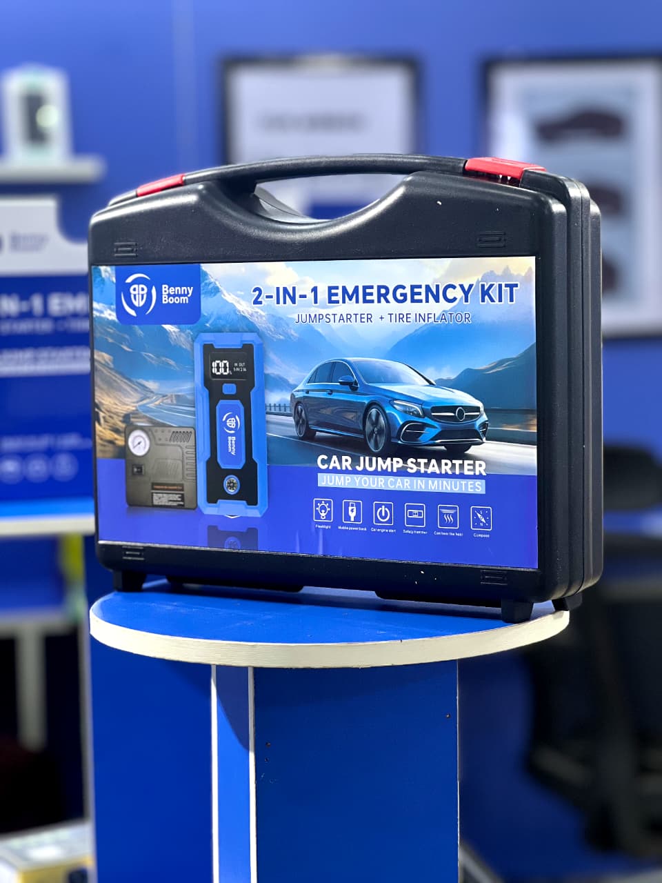 BennyBoom 2-in-1 Car Jumpstarter & Tyre Inflator – Compact & Powerful