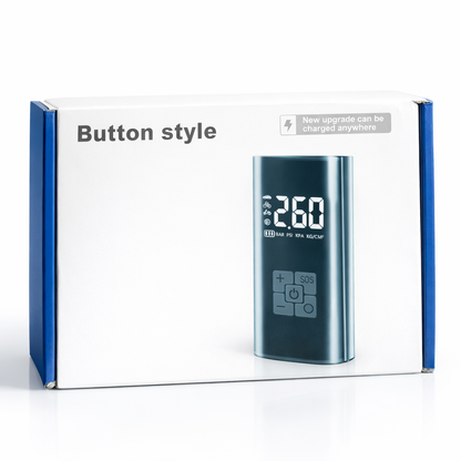Button-Type Tyre Pump – Portable, Powerful, One-Touch Inflation