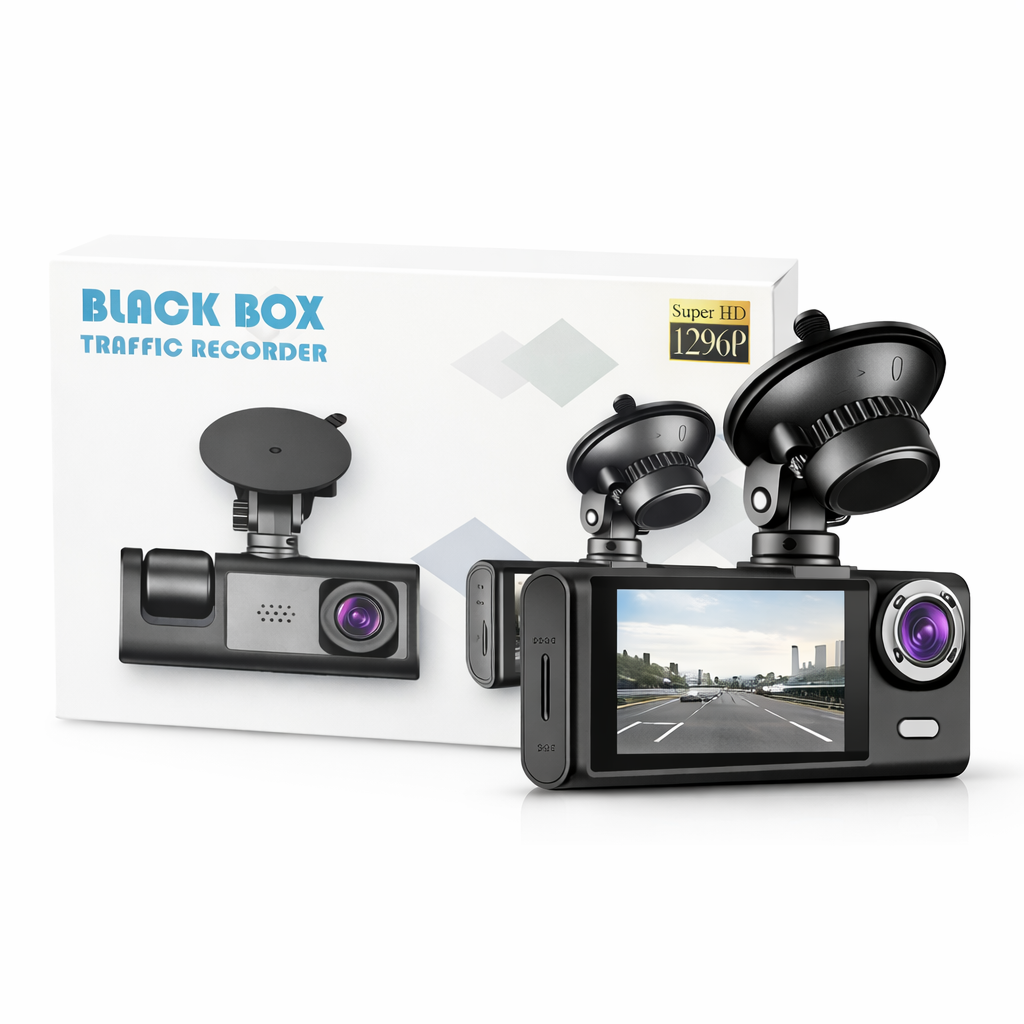 HD Dash Cam Traffic Recorder – 1080P Full HD, Loop Recording, Night Vision