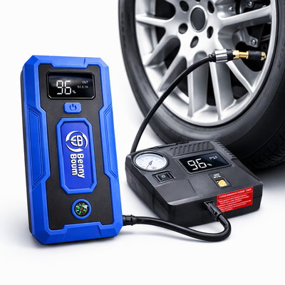 BennyBoom 2-in-1 Car Jumpstarter & Tyre Inflator – Compact & Powerful