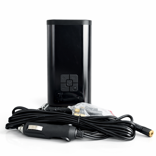 Button-Type Tyre Pump – Portable, Powerful, One-Touch Inflation